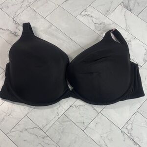 NWT Cacique Lane Bryant Womens Bra Black Boost Plunge UNDERWIRE 42DD